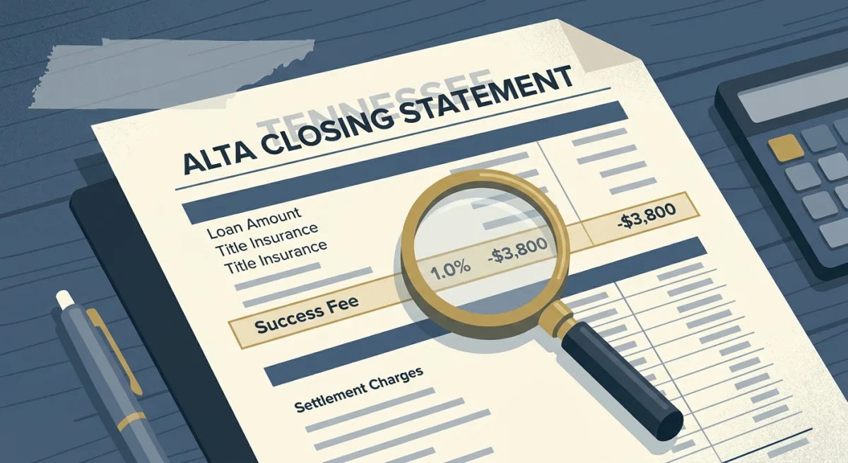 Hidden 'Success Fee' Flat Fee MLS Companies in Tennessee: Which Charge 0.5%–1.25% at Closing (2026 Comparison Table)