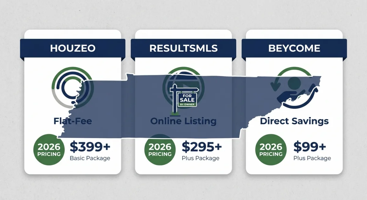 Houzeo vs. ResultsMLS vs. Beycome: Best Flat-Fee MLS Services in Middle Tennessee (2026 Cost & Support Comparison)