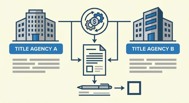 Checklist graphic for Tennessee split-closing fee-sharing written disclosure and signed acknowledgment requirement